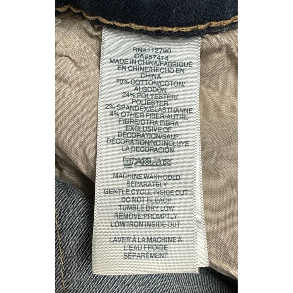 True Religion Jennie Curvy Skinny Jeans Women 29 Dark Wash Stretch
